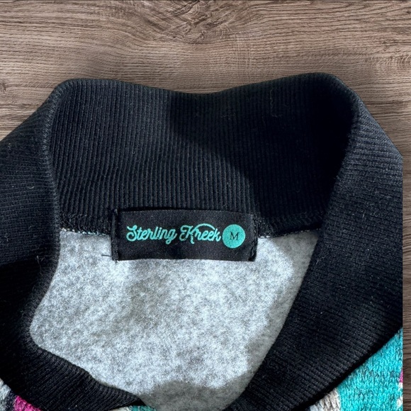 Like New- Colorful Striped Western Bomber Jacket - Picture 2 of 6